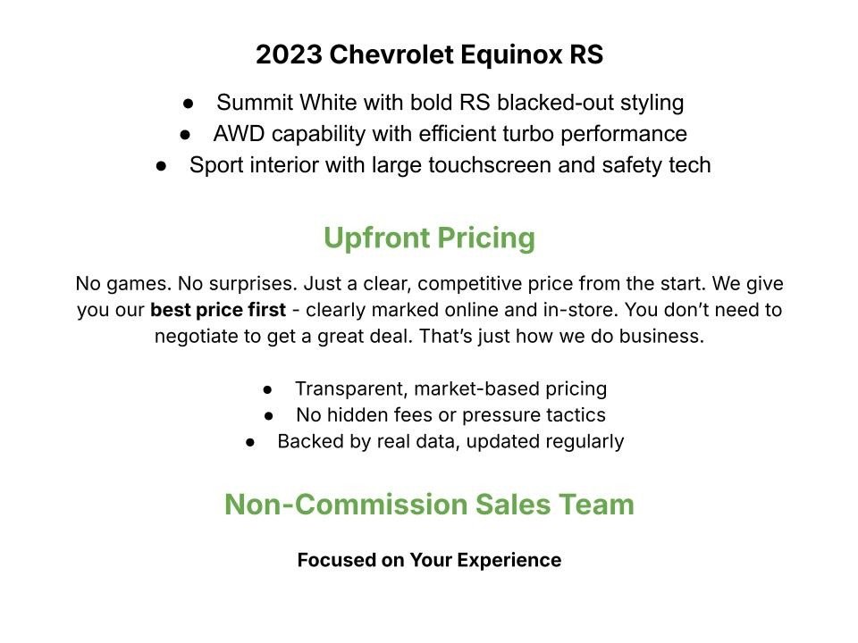 Used 2023 Chevrolet Equinox RS image 3