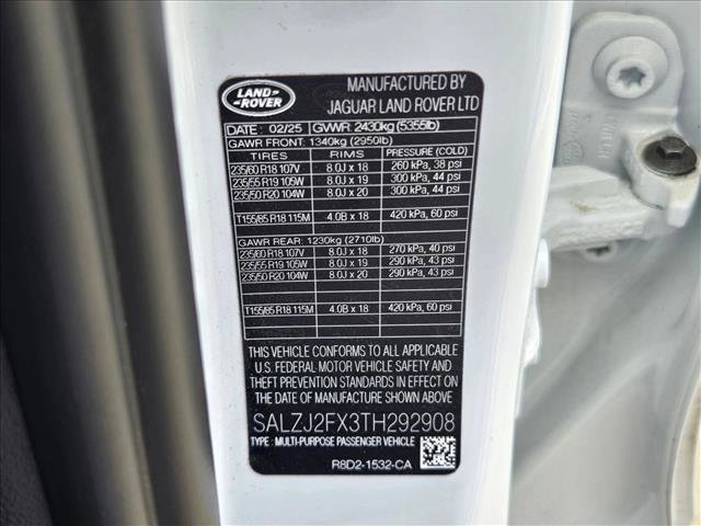 Certified 2026 Land Rover Range Rover Evoque S image 26