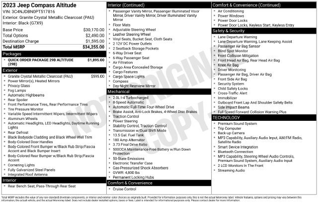 Used 2023 Jeep Compass Latitude AWD/4WD image 7