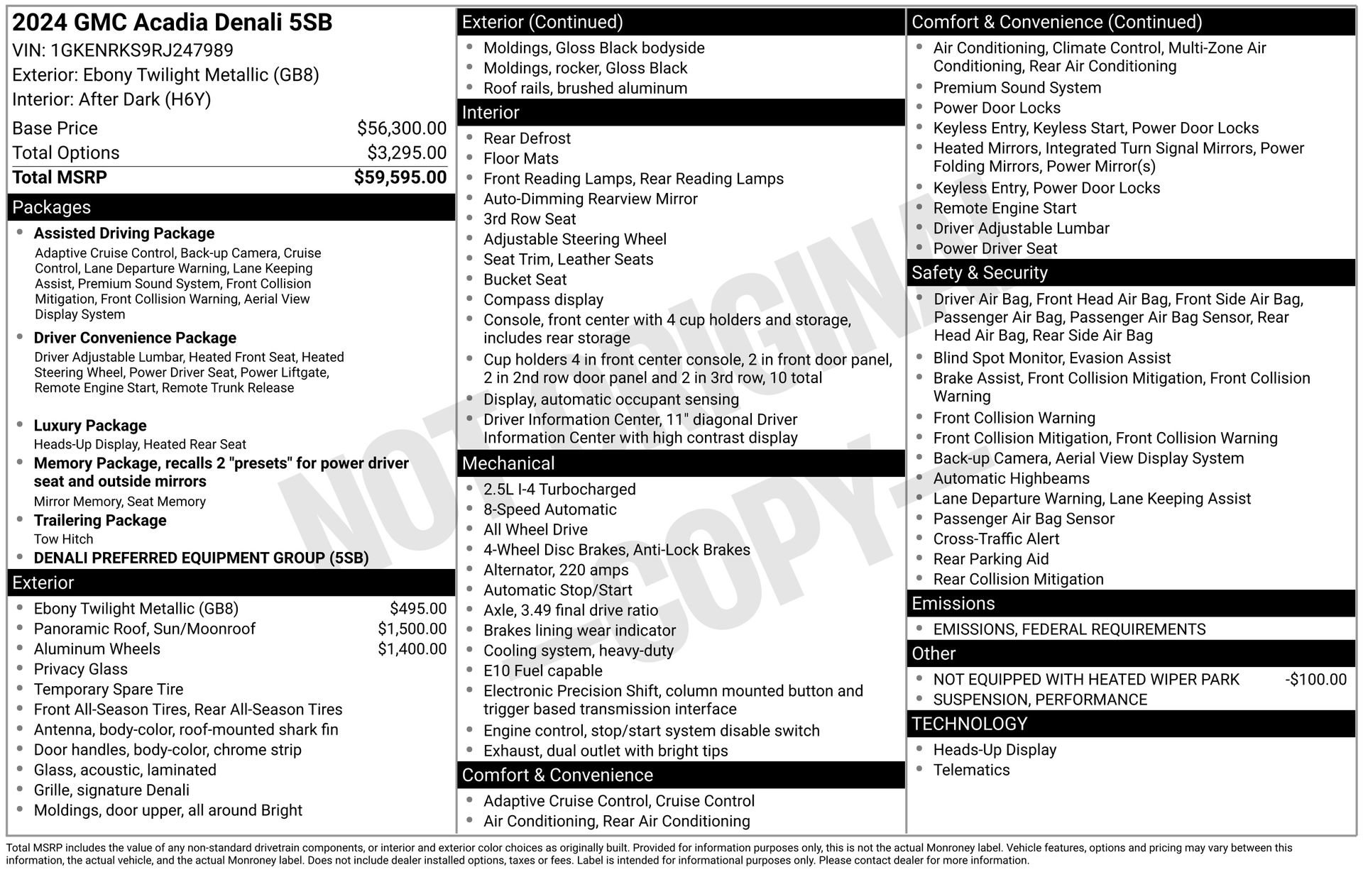 Used 2024 GMC Acadia Denali image 4