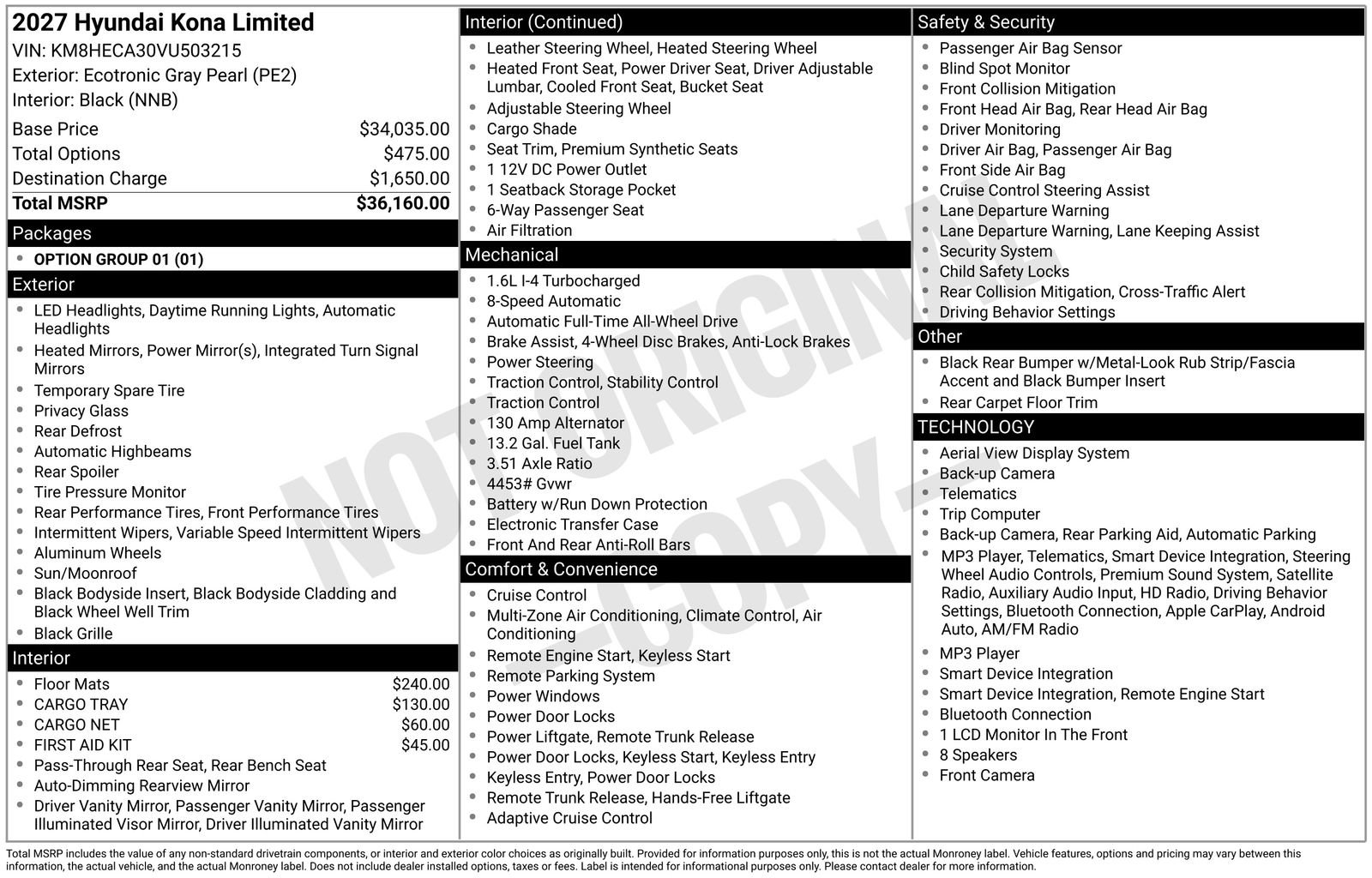 New 2027 Hyundai Kona Limited AWD/4WD image 26