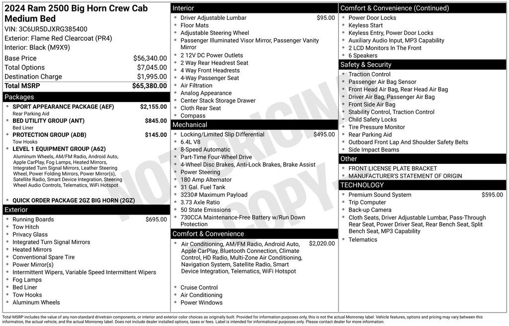 Certified 2024 RAM 2500 Big Horn w/ Sport Appearance Package image 42
