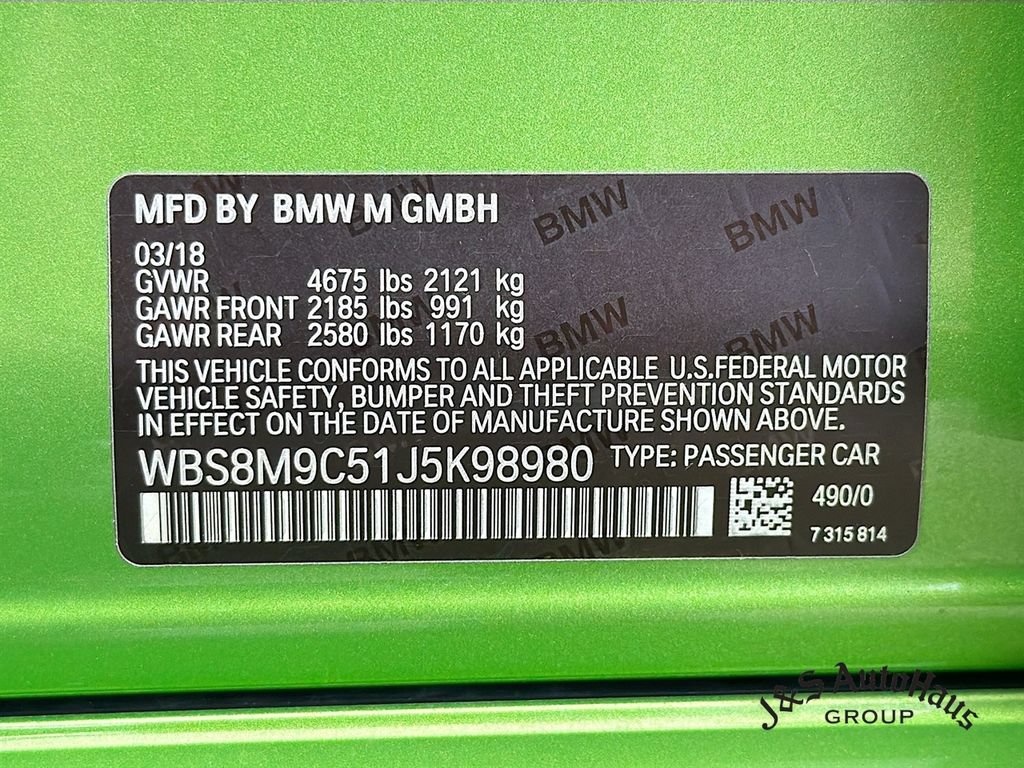 Used 2018 BMW M3 RWD image 38