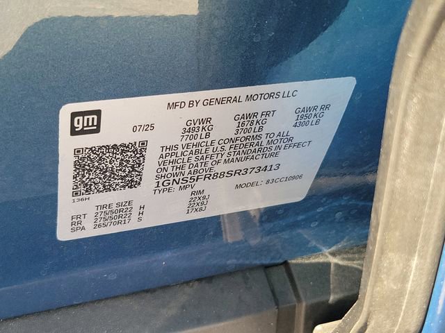 Certified 2025 Chevrolet Suburban Premier w/ Sun And Tow Package image 32