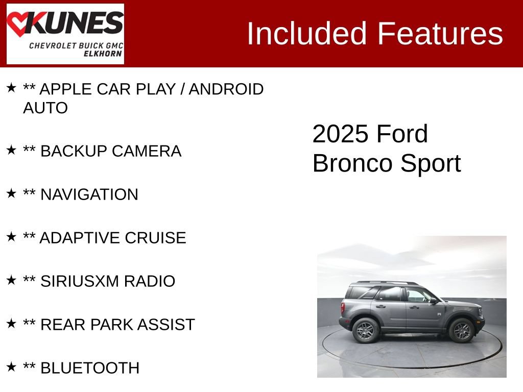 Used 2025 Ford Bronco Sport Big Bend AWD/4WD image 2