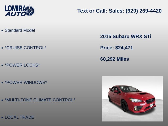 Used 2015 Subaru WRX STI AWD/4WD image 8
