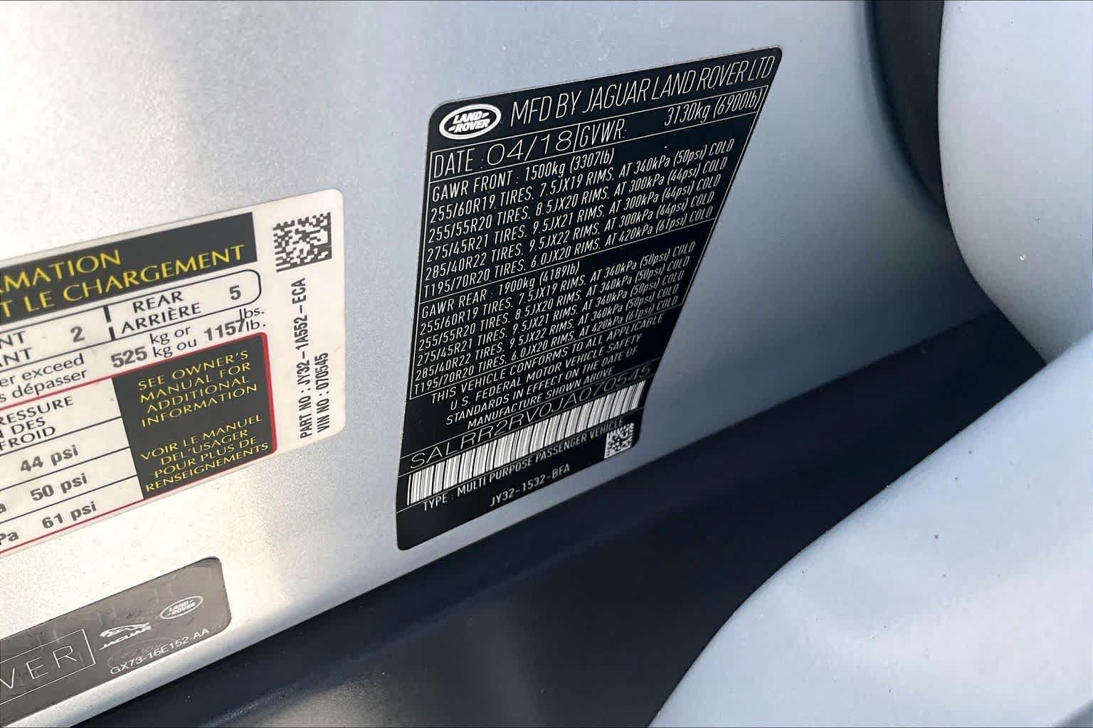 Used 2018 Land Rover Discovery HSE AWD/4WD image 33