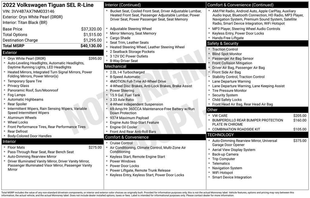 Used 2022 Volkswagen Tiguan SEL R-Line image 10