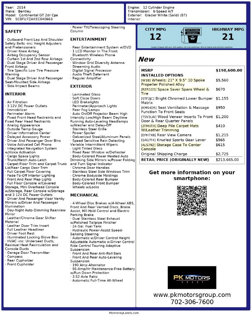 Used 2014 Bentley Continental GT image 96