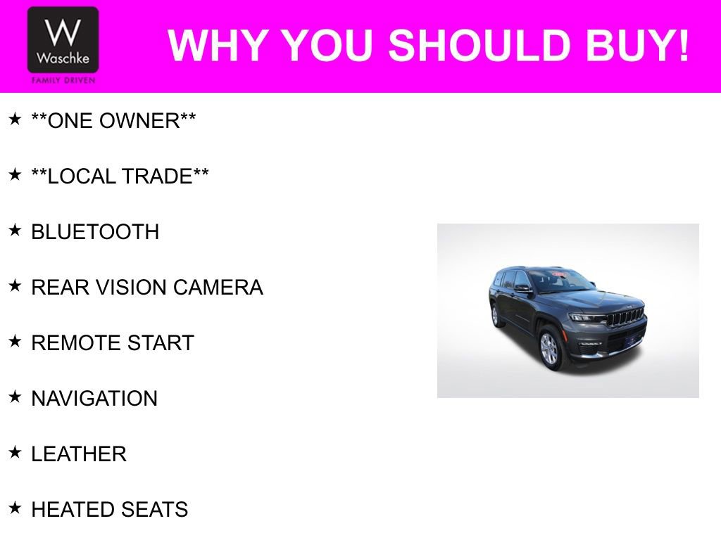 Used 2022 Jeep Grand Cherokee L Limited w/ Trailer Tow Group (B) image 6