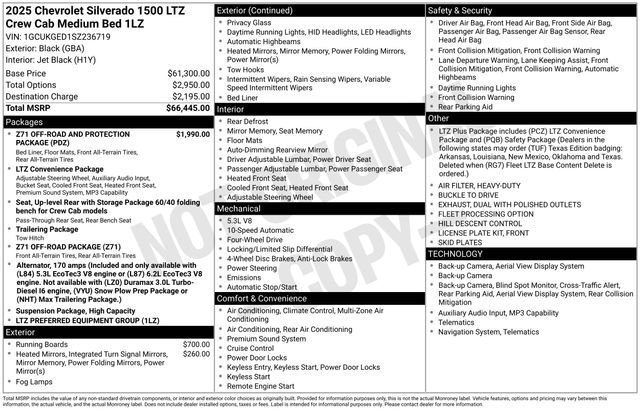 Used 2025 Chevrolet Silverado 1500 LTZ AWD/4WD image 44