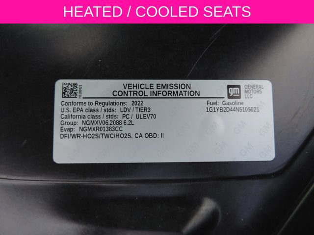 Used 2022 Chevrolet Corvette Stingray Preferred Cpe w/ Z51 Performance Package RWD image 17