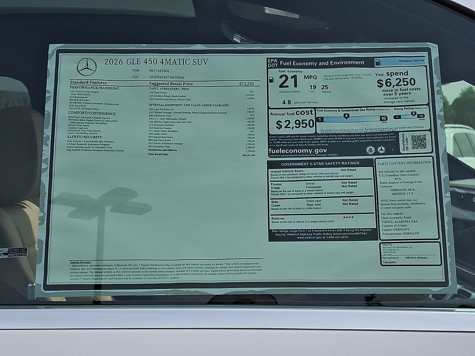 New 2026 Mercedes-Benz GLE 450 4MATIC image 20