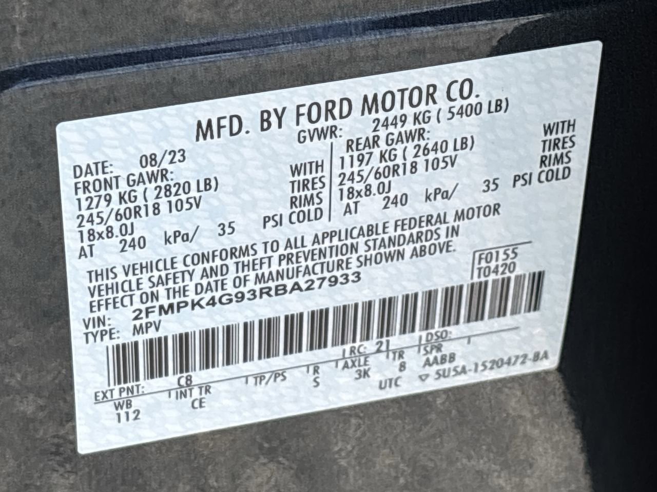 Certified 2024 Ford Edge SE AWD/4WD image 31
