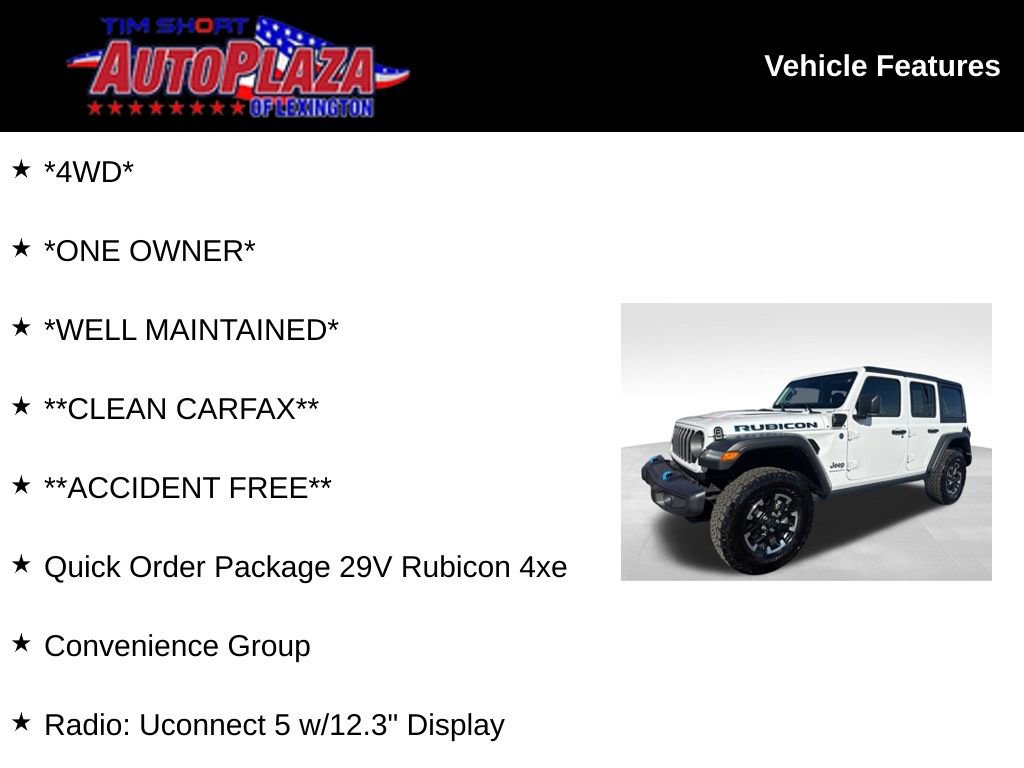 Used 2025 Jeep Wrangler Unlimited Rubicon 4xe w/ Convenience Group image 7