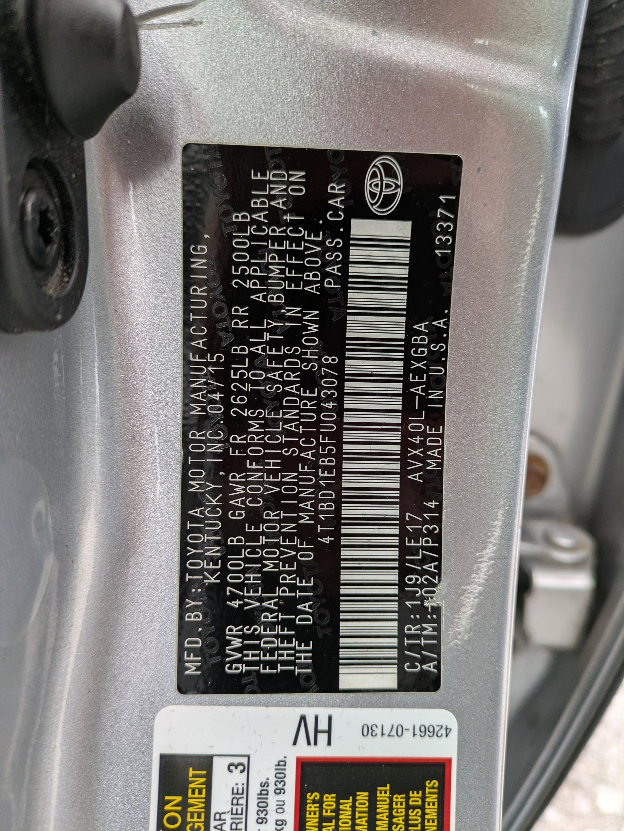 Used 2015 Toyota Avalon XLE Touring image 25