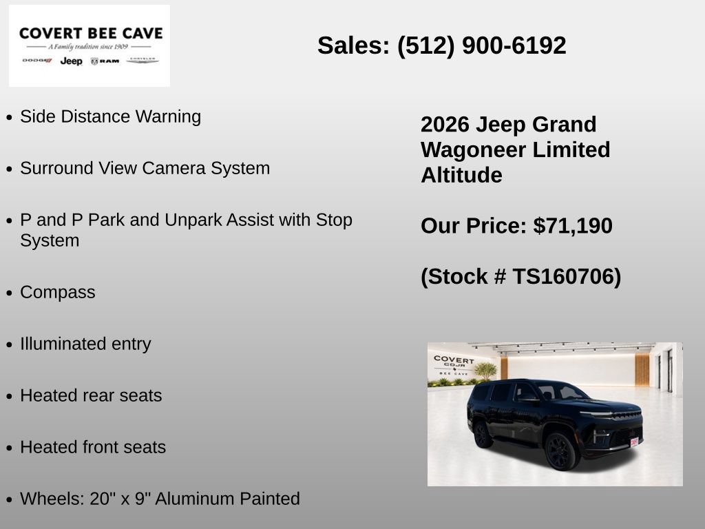 New 2026 Jeep Grand Wagoneer Limited w/ Convenience Group I AWD/4WD image 31