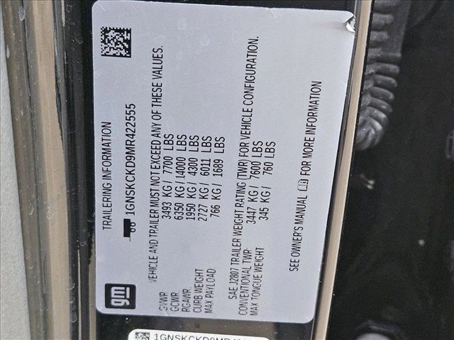 Used 2021 Chevrolet Suburban LT w/ Rear Media and Nav Package AWD/4WD image 19