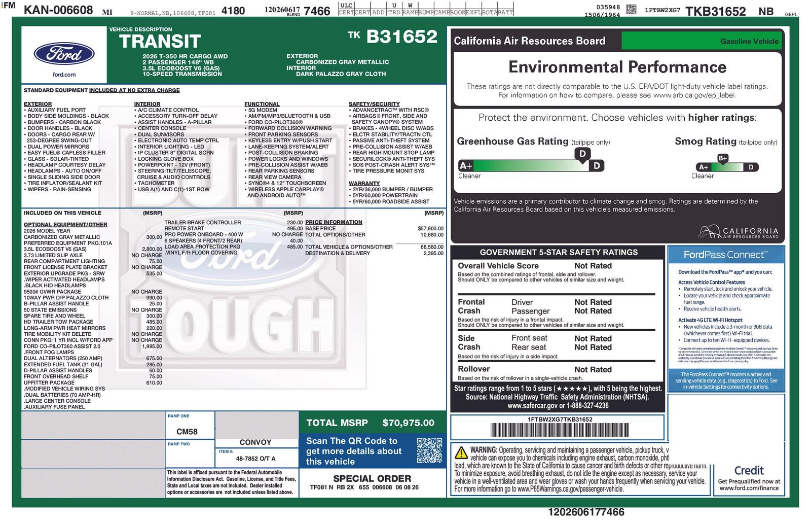 New 2026 Ford Transit 350 148 High Roof AWD image 5