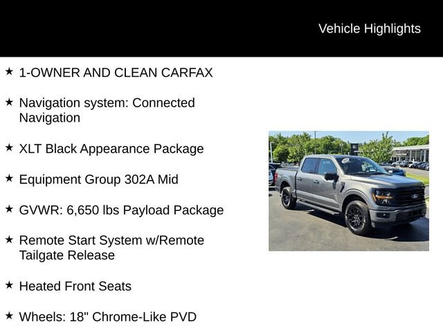 Used 2024 Ford F150 XLT w/ Equipment Group 302A MID AWD/4WD image 5