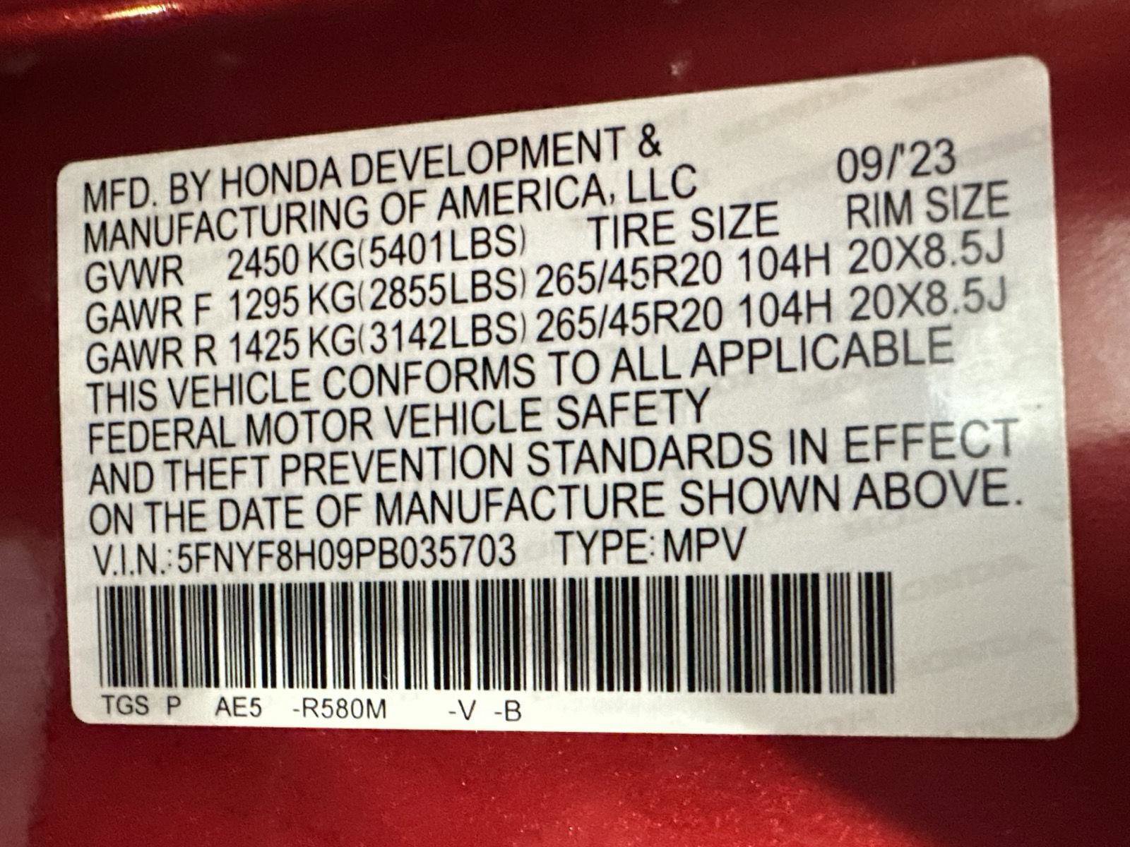 Certified 2023 Honda Passport Elite image 49