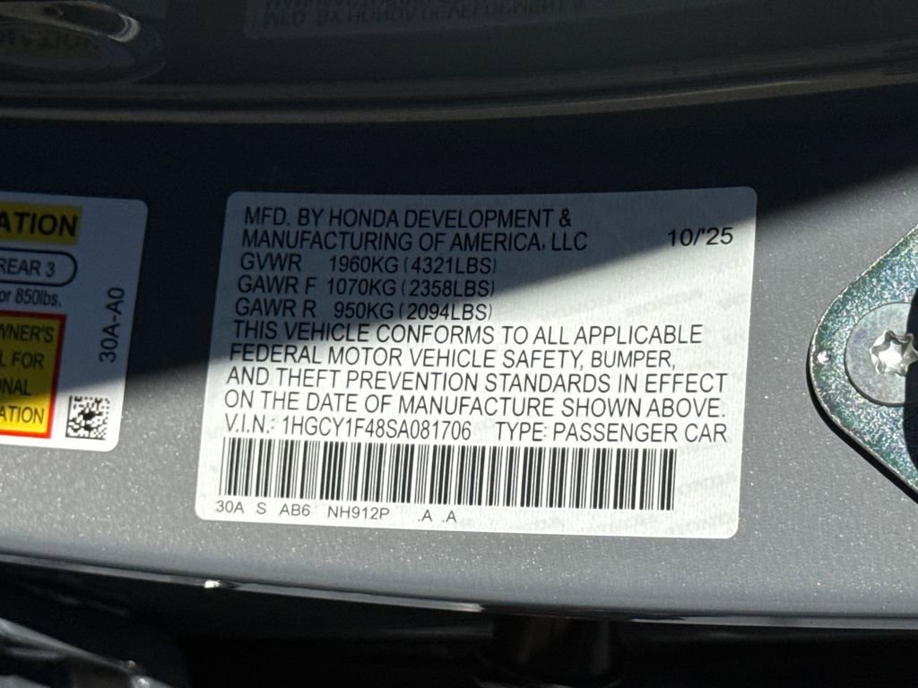 New 2025 Honda Accord SE image 28