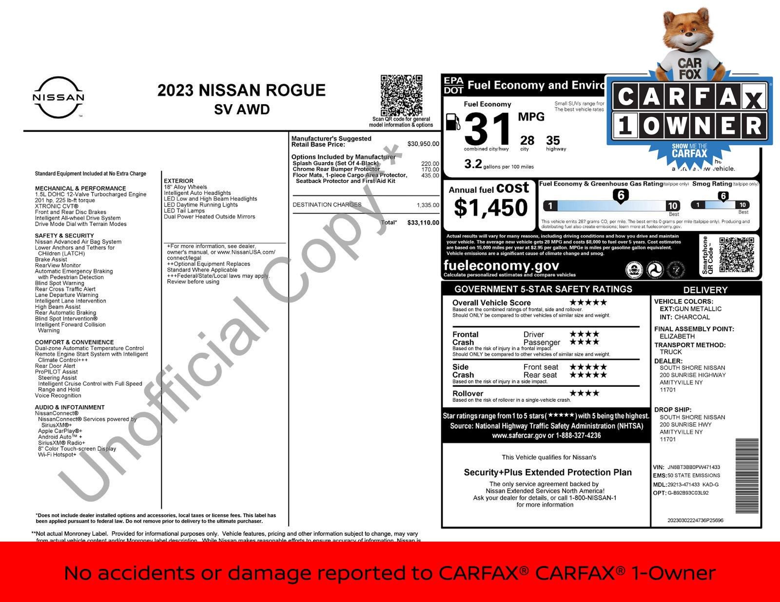 Certified 2023 Nissan Rogue SV image 3