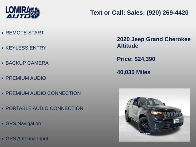 Used 2020 Jeep Grand Cherokee Altitude AWD/4WD image 27