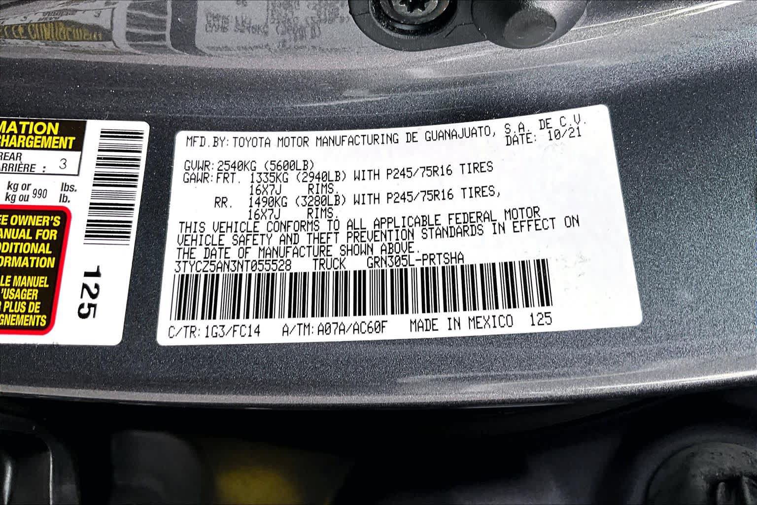 Used 2022 Toyota Tacoma SR5 w/ Technology Package AWD/4WD image 36