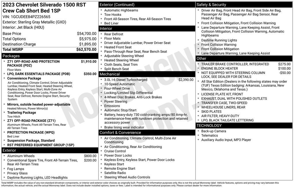 Used 2023 Chevrolet Silverado 1500 RST image 34