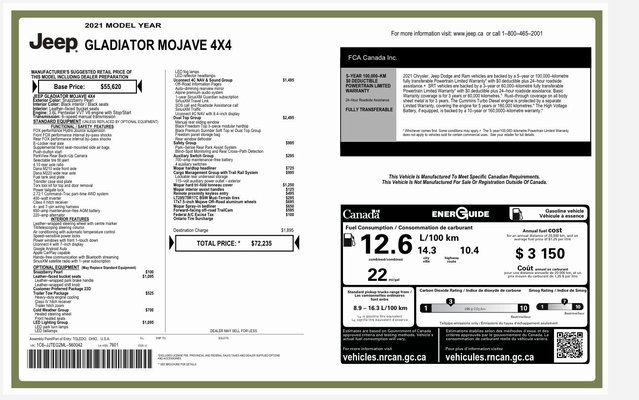 Used 2021 Jeep Gladiator Mojave w/ Dual Top Group image 21