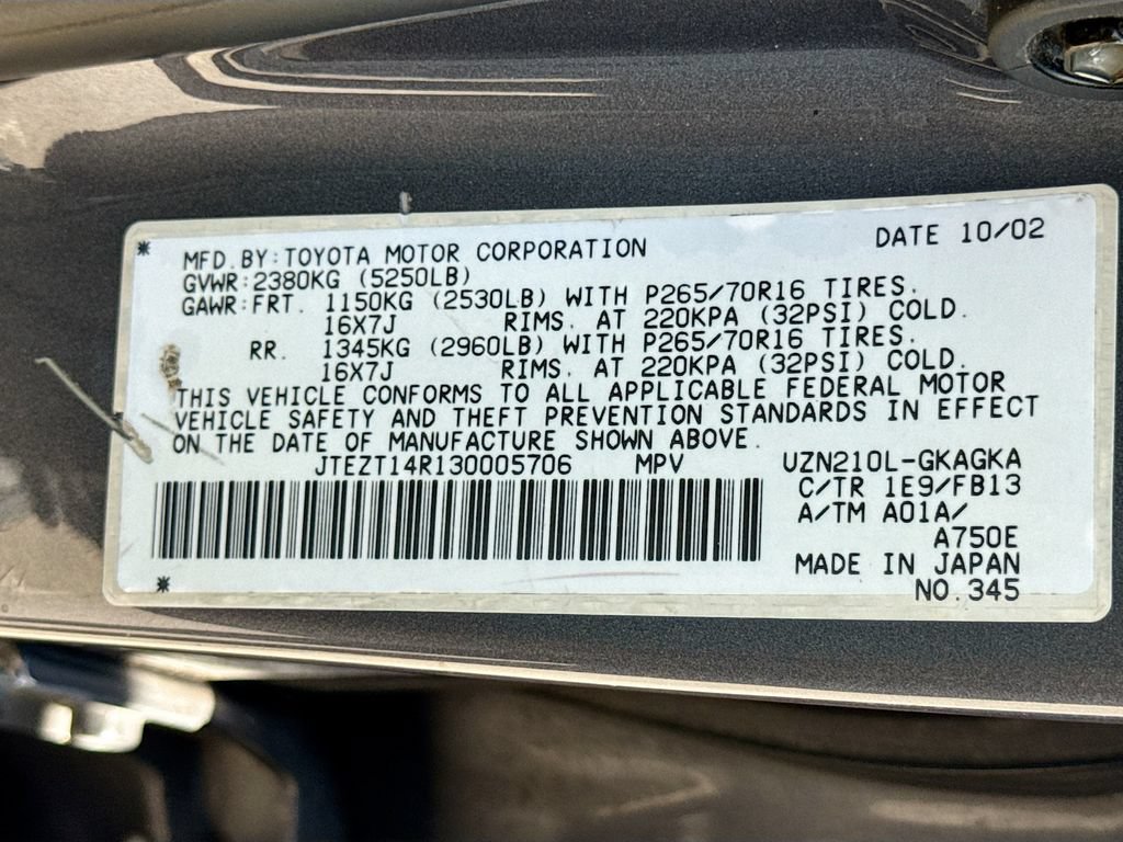 Used 2003 Toyota 4Runner Sport RWD image 38
