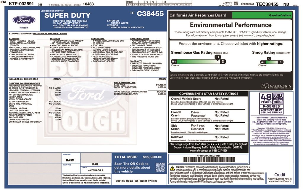 New 2026 Ford F250 XL image 5