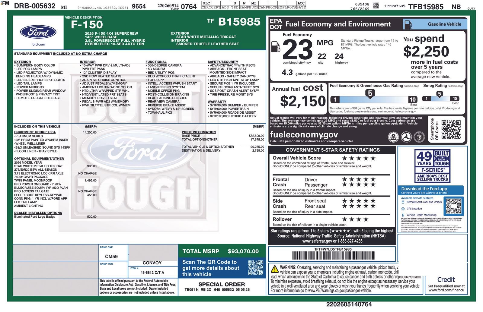 New 2026 Ford F150 Platinum AWD/4WD image 5