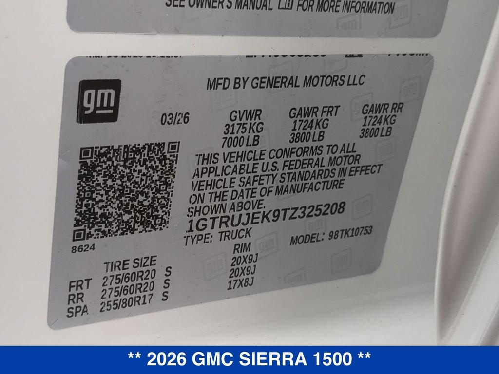 New 2026 GMC Sierra 1500 Elevation AWD/4WD image 33