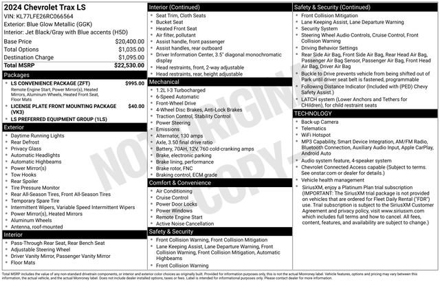 Certified 2024 Chevrolet Trax LS w/ LS Convenience Package FWD image 33