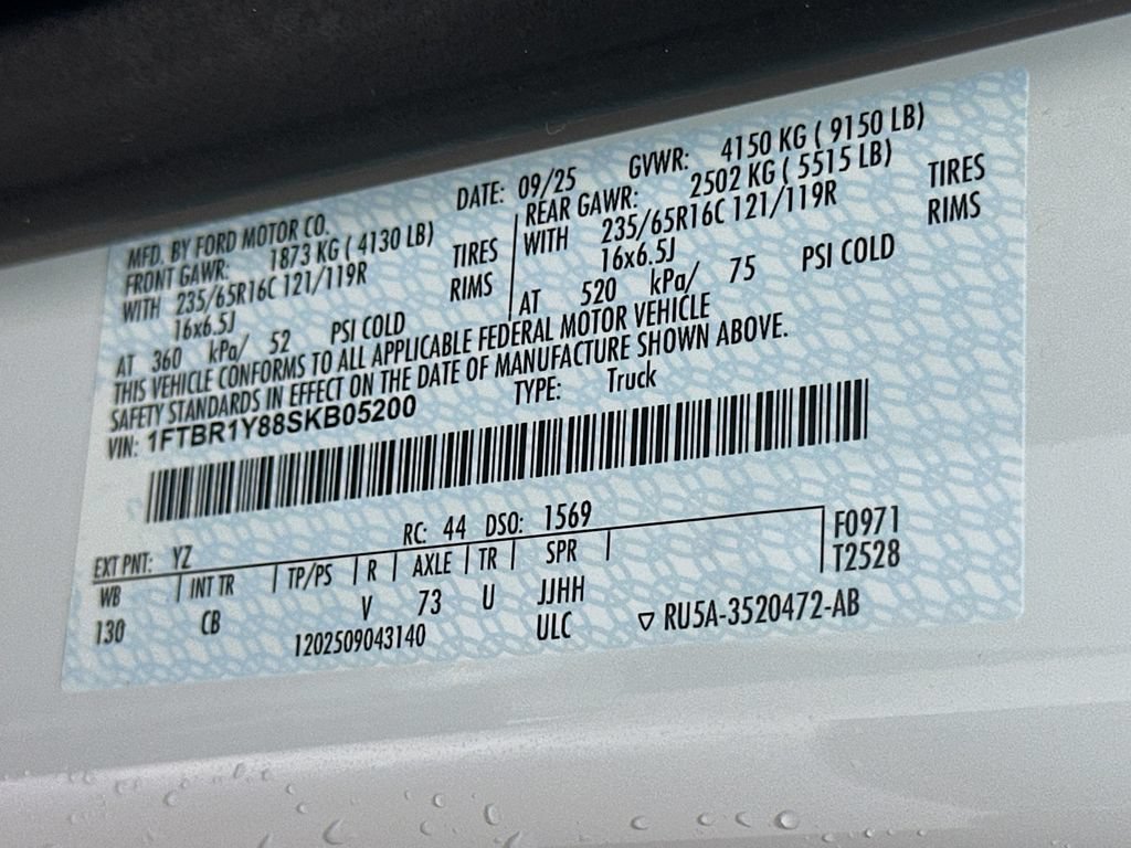Used 2025 Ford Transit 250 Low Roof w/ Exterior Upgrade Package RWD image 26