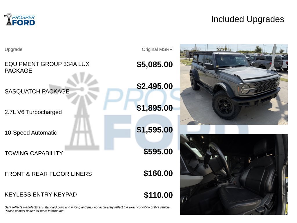 Used 2021 Ford Bronco Badlands AWD/4WD image 3