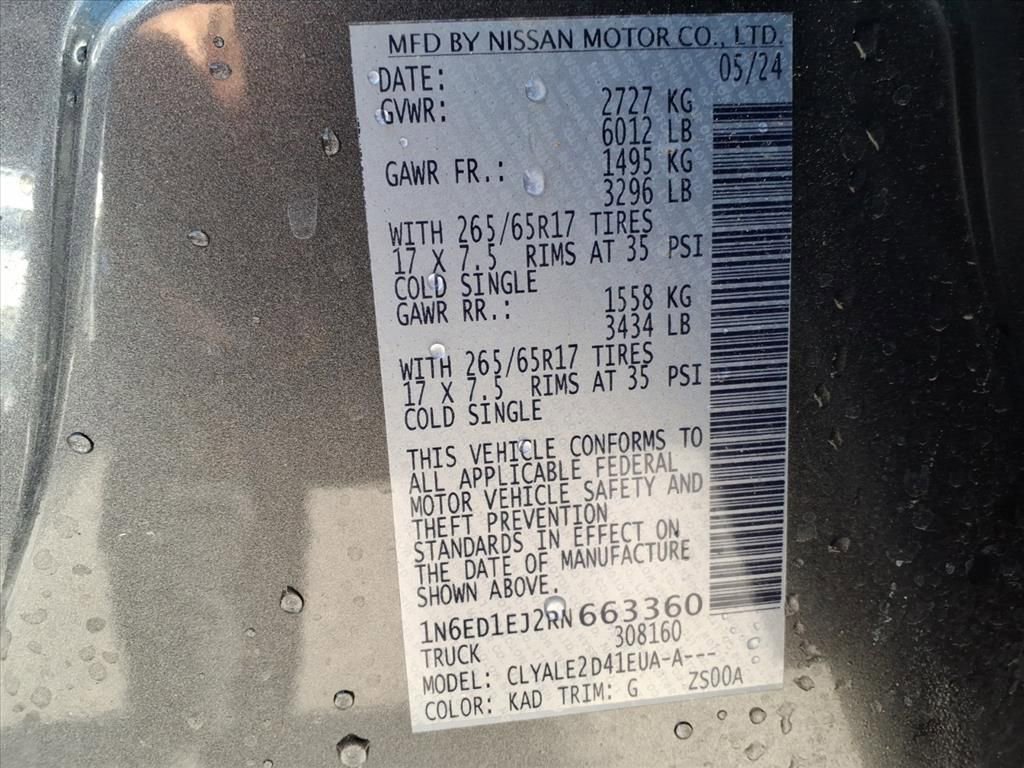 Used 2024 Nissan Frontier SL w/ Technology Package image 31