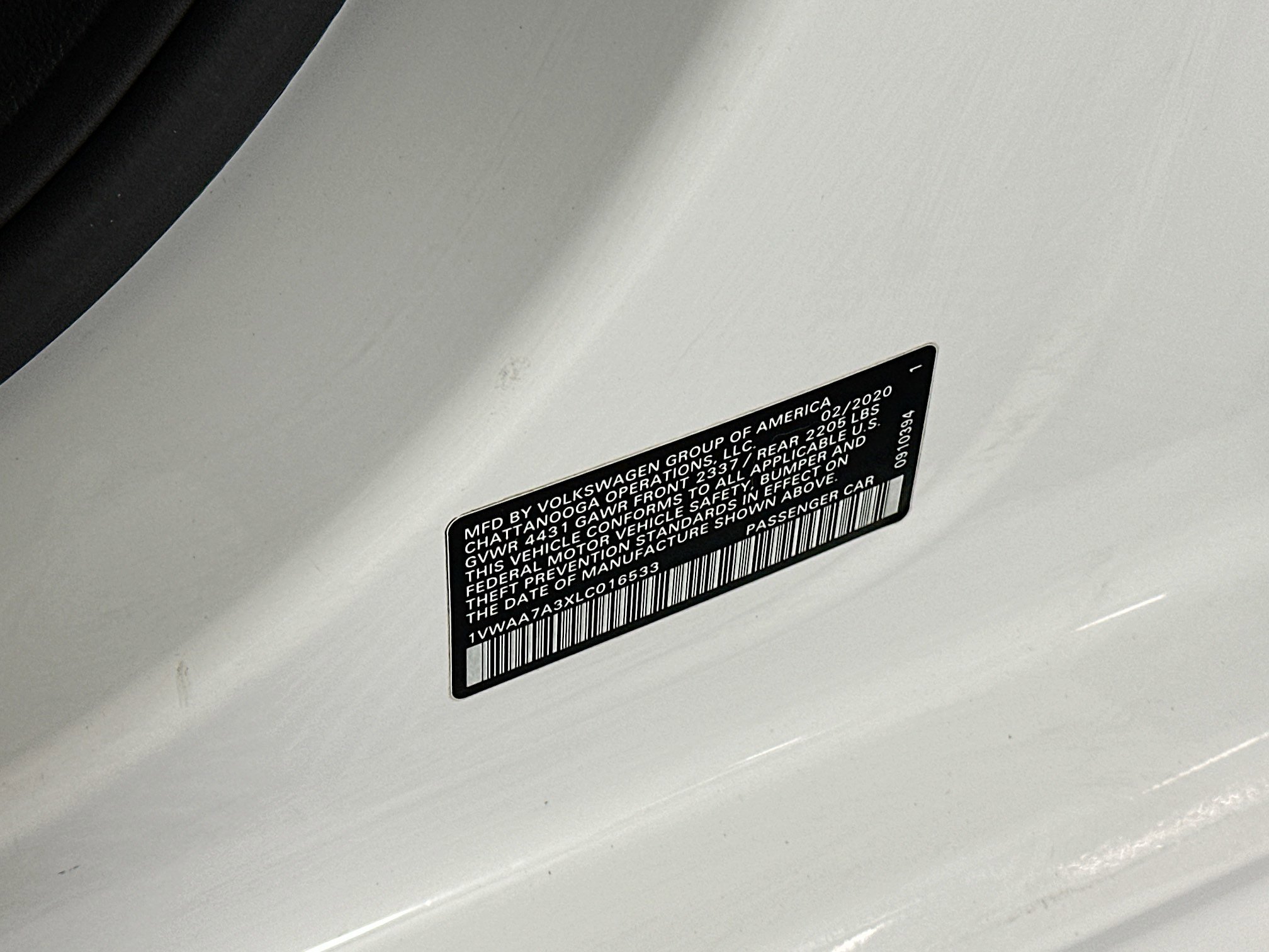 Used 2020 Volkswagen Passat 2.0T S image 12