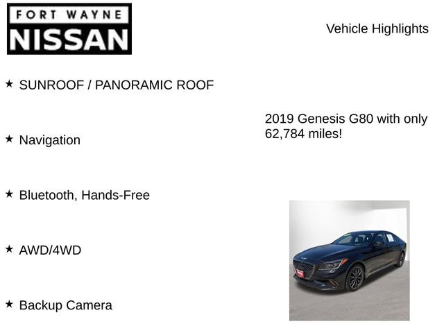 Used 2019 Genesis G80 3.3T Sport AWD/4WD image 7