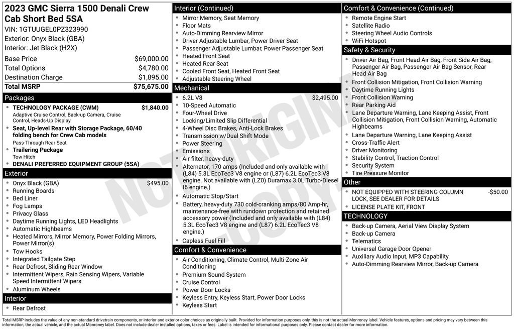 Used 2023 GMC Sierra 1500 Denali w/ Technology Package AWD/4WD image 9