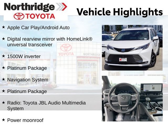 Certified 2025 Toyota Sienna Platinum image 2