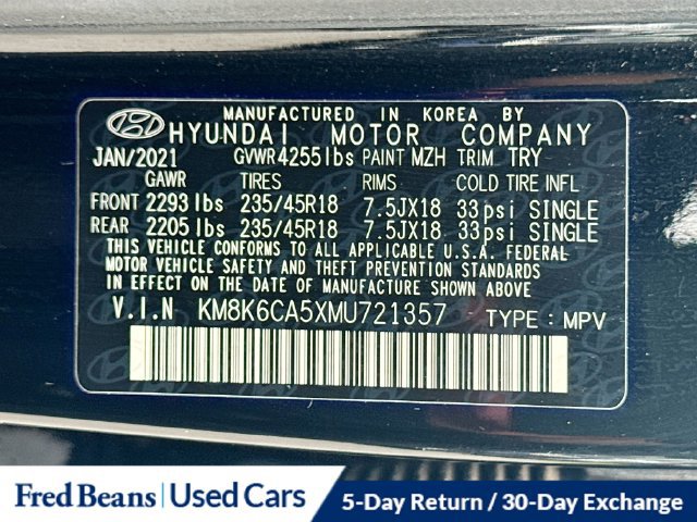 Used 2021 Hyundai Kona Night AWD/4WD image 38