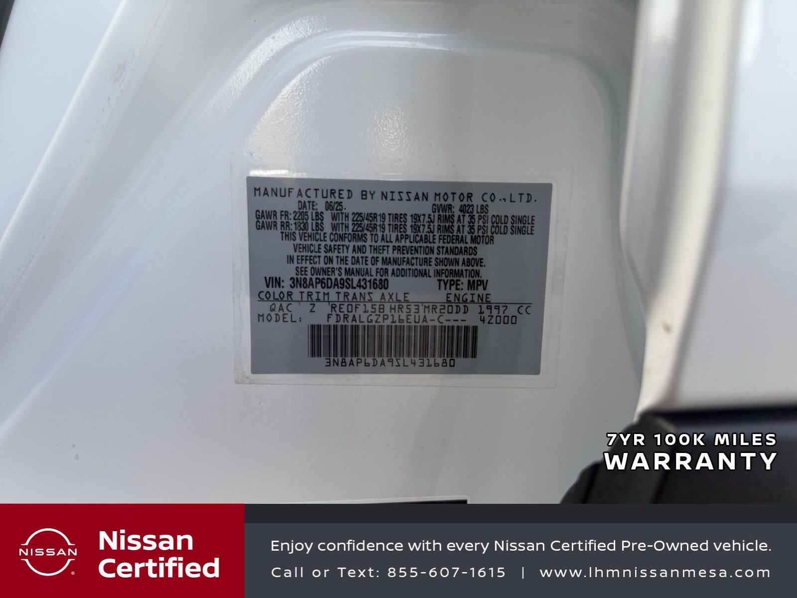 Certified 2025 Nissan Kicks SR FWD image 25