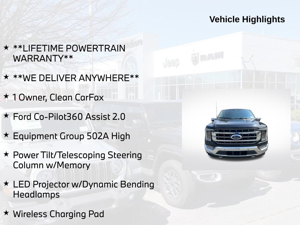 Used 2023 Ford F150 Lariat w/ Equipment Group 502A High AWD/4WD image 5