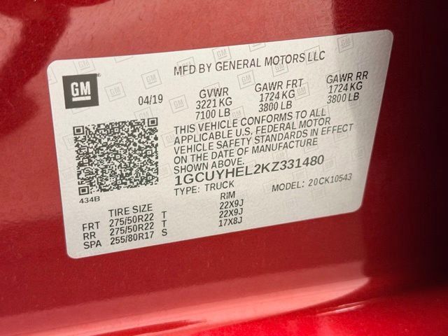 Certified 2019 Chevrolet Silverado 1500 High Country w/ Technology Package image 25