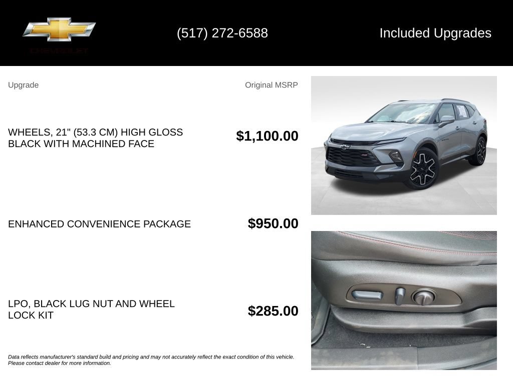 Used 2023 Chevrolet Blazer RS w/ Enhanced Convenience Package AWD/4WD image 5