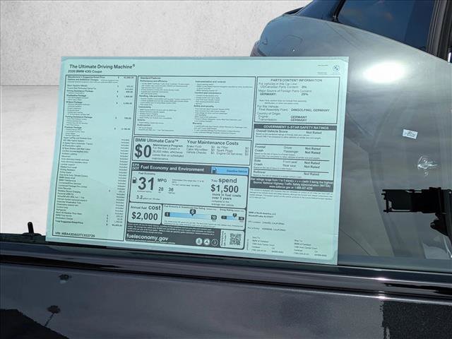 New 2026 BMW 430i Coupe w/ M Sport Package RWD image 17