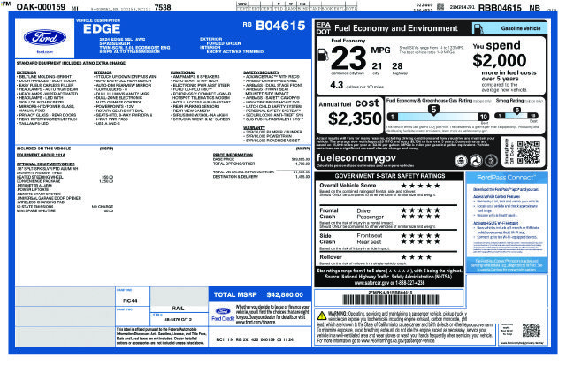 Used 2024 Ford Edge SEL w/ Convenience Package AWD/4WD image 41